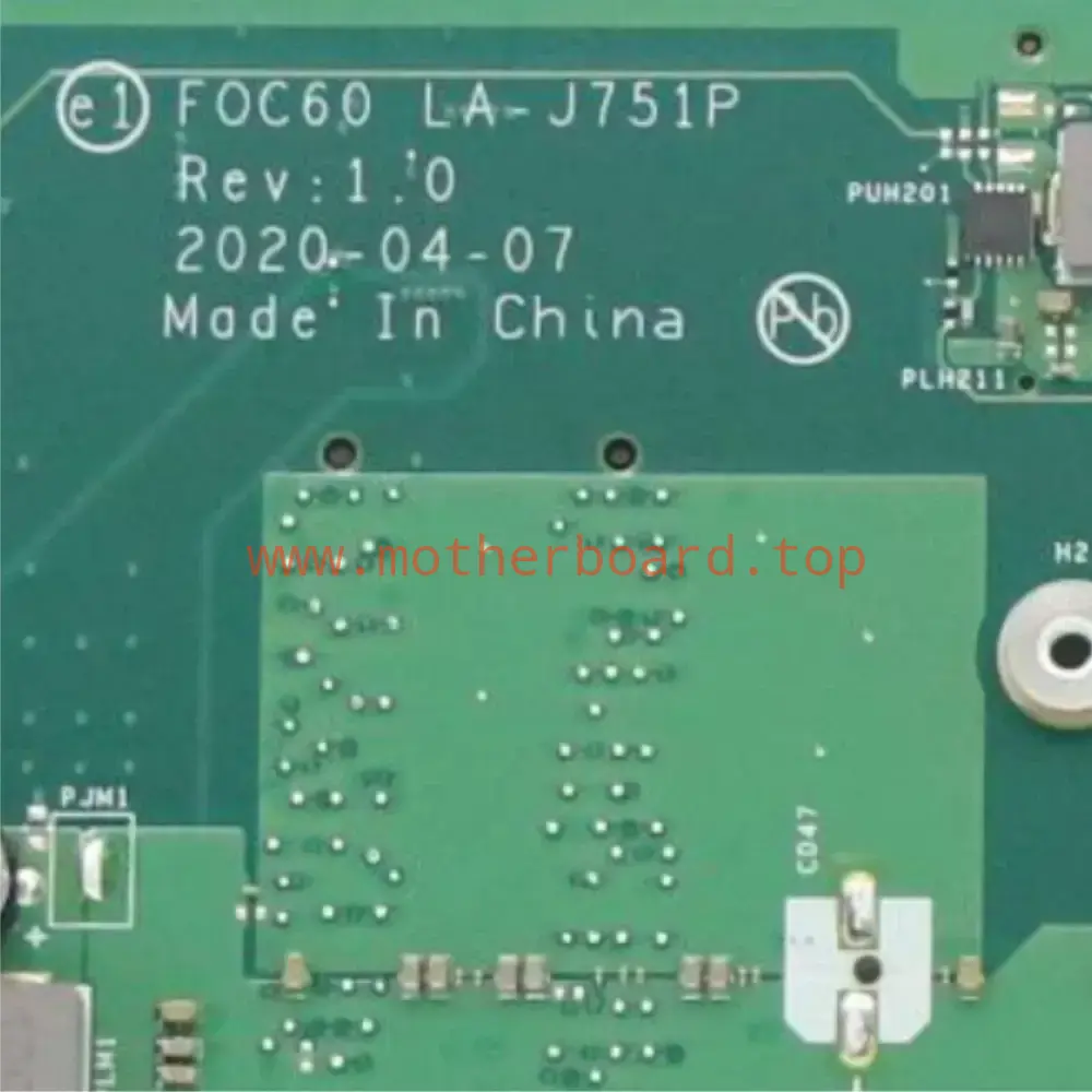 LA-J751P For ideacentre AIO 3-24ARE05 Motherboard With R7-4700U CPU 5B20U54080 4