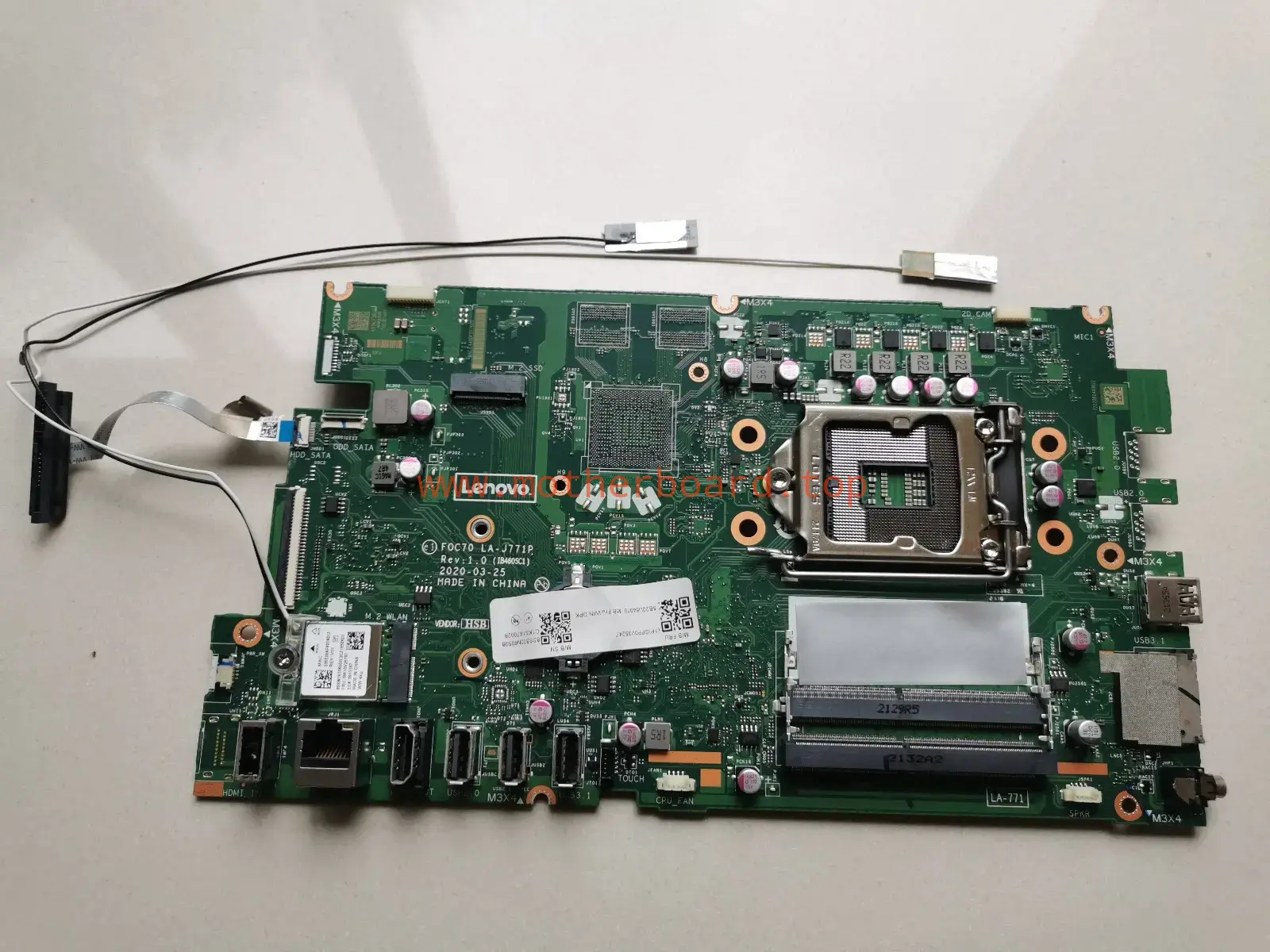 For Lenovo V50a-24IMB 520C-22IMB Laptop Motherboard LA-J771P 5B20U54065