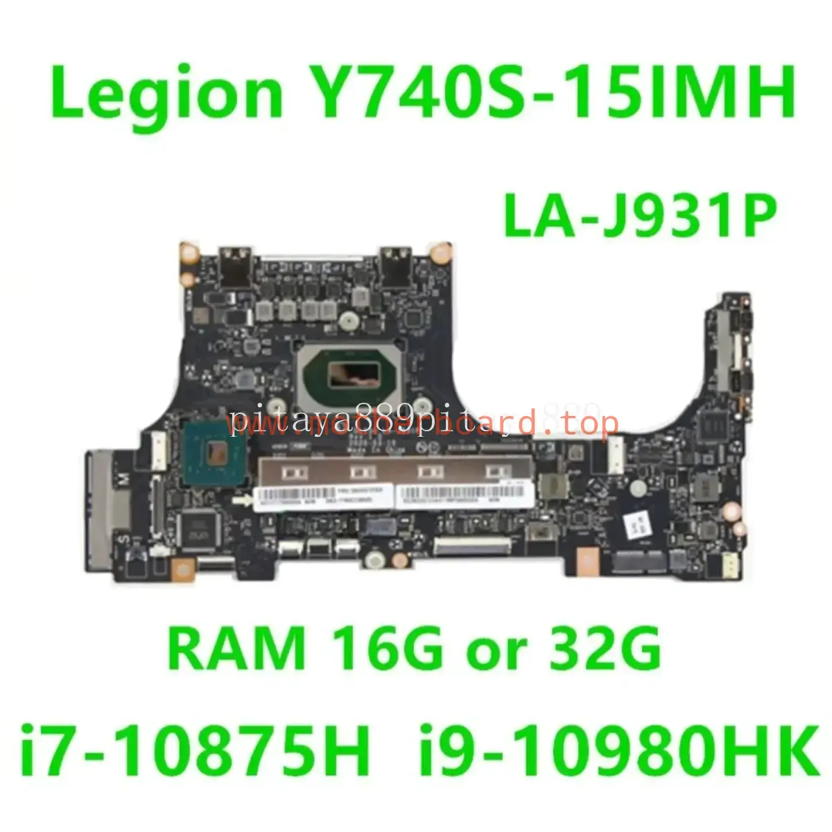 LA-J931P For Lenovo Legion Y740S-15IMH Motherboard i7 i9-10980HK CPU 16G 32G RAM