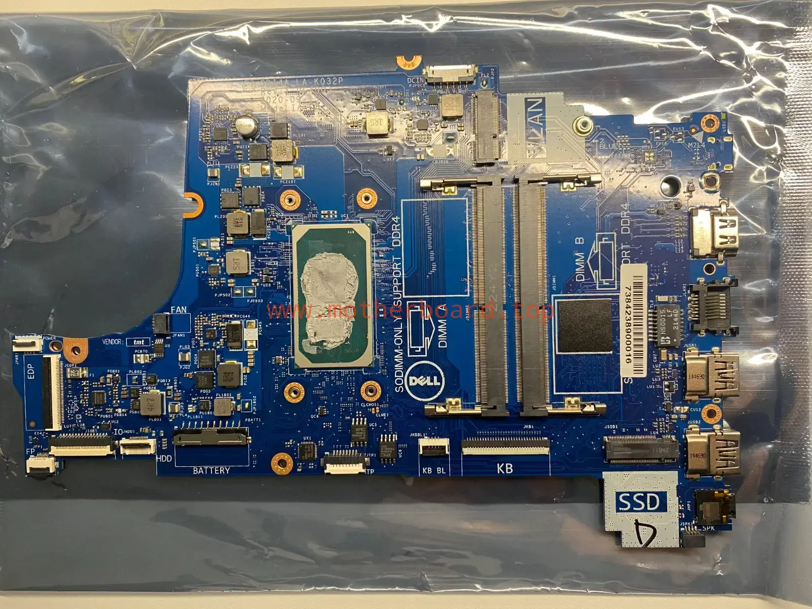 FOR Dell Vostro 3400 3500 Inspiron 3501 Motherboard LA-K032P i7-1165G7 084CD4