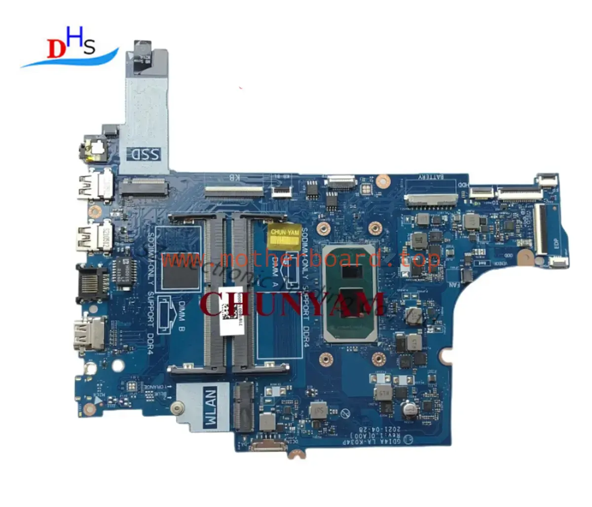 03TNDR For Dell Vostro 3500 3501 GDI4A LA-K034P Motherboard I7-1165G7