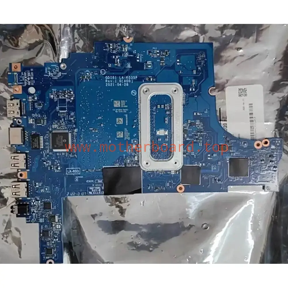 For Dell Inspiron 3501 i5-1035G1 Laptop Motherboard LA-K035P 02VK51 2