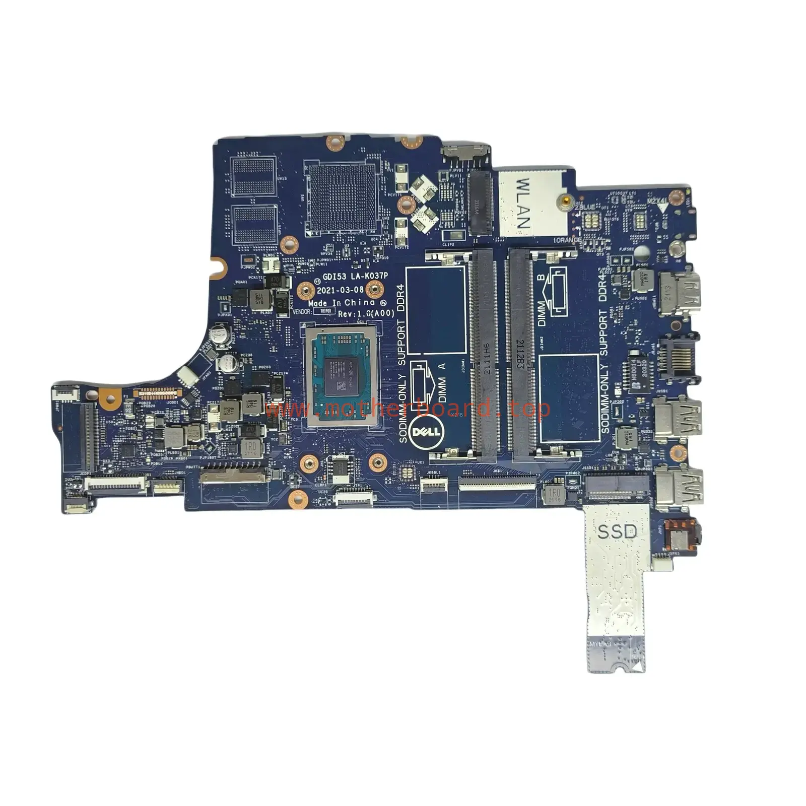 0N8PW3 for Dell Vostro 3405 Inspiron 3505 Motherboard GDI53 LA-K037P R3-3250U