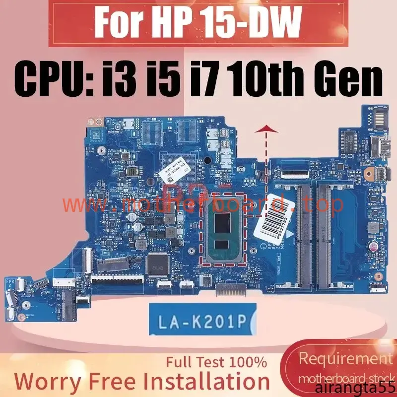 LA-K201P For HP 15-DW 250 G8 Motherboard i3-1115G i5-1135G7 i7-1165G7 M31109-601