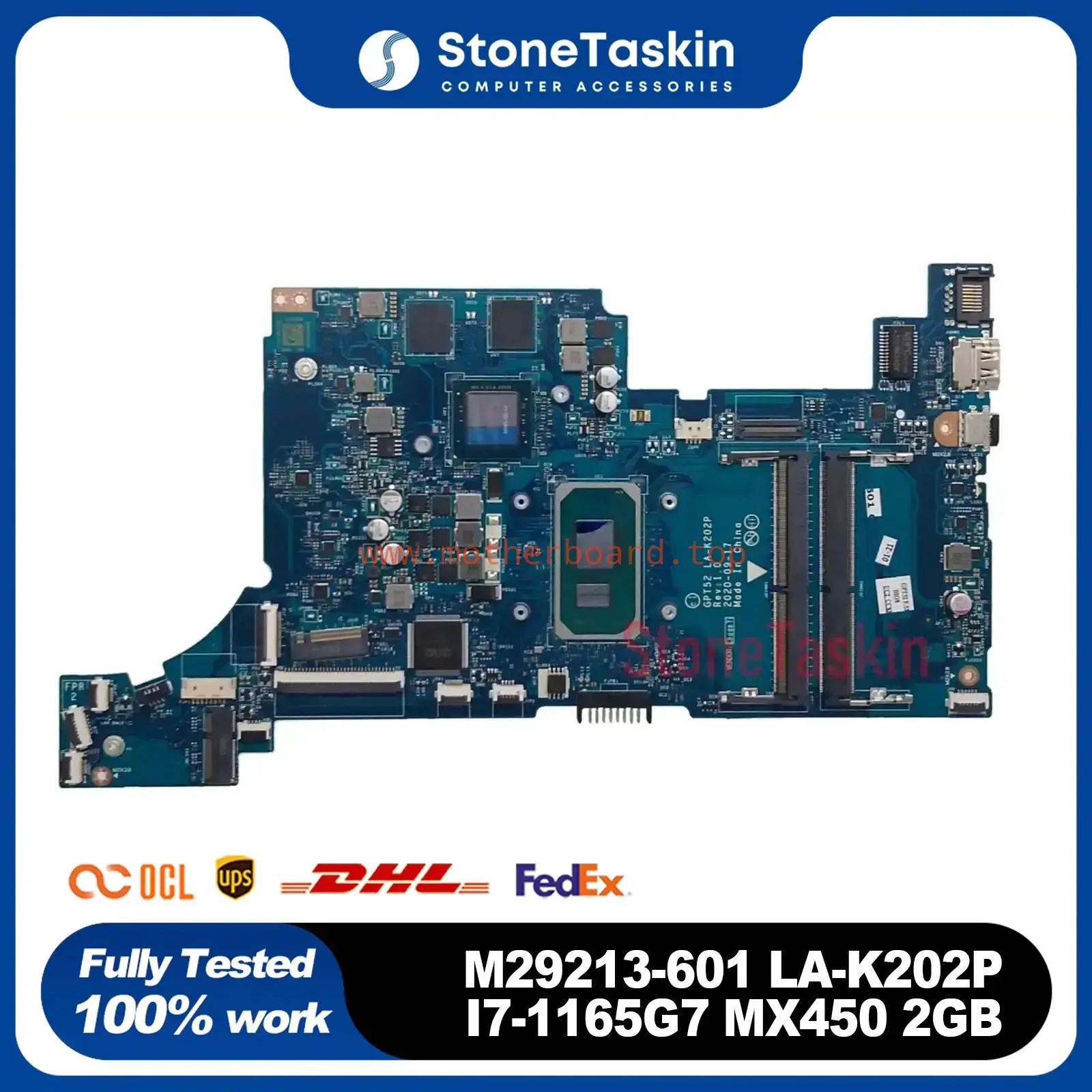 M29213-601 GPT52 LA-K202P For HP Pavilion 15-DW MB I7-1165G7 MX450 2GB DDR4