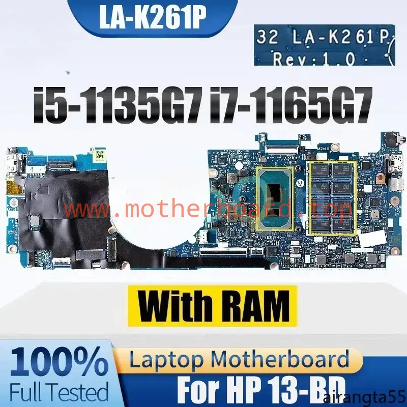 LA-K261P For HP 13-BD Mainboard i5-1135G7 i7-1165G7 W/ RAM M15287-601 M15288-601