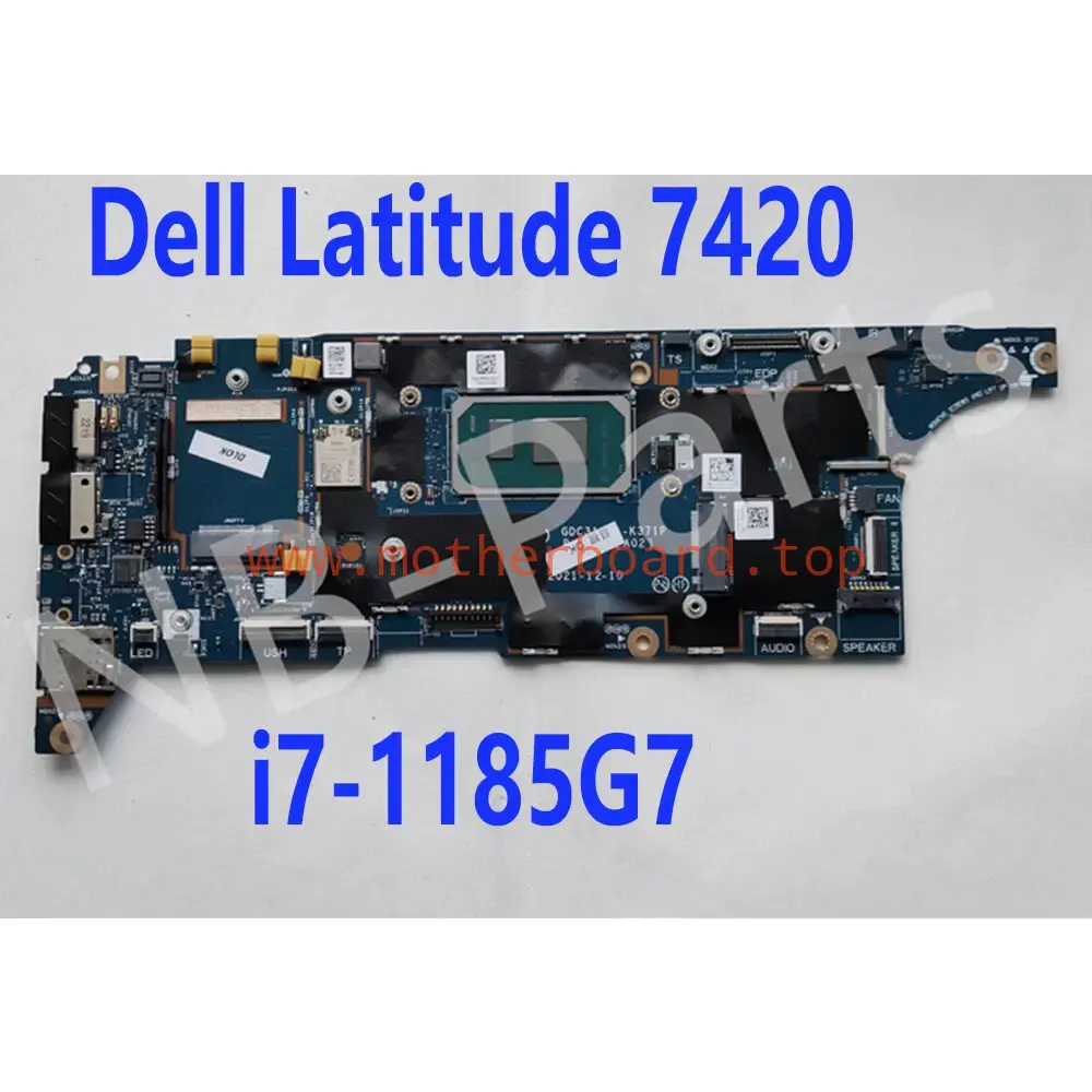 For Dell Latitude 7420 Laptop Motherboard i7-1185G7 16G GDC31 LA-K371P 09RW31