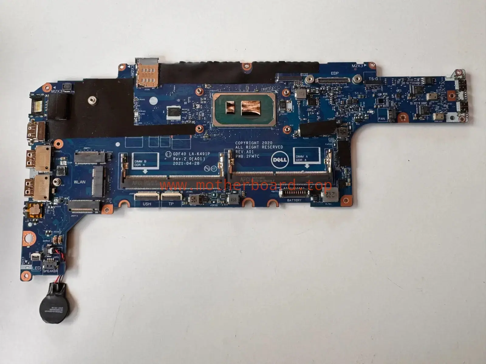 For Dell Latitude 5420 Motherboard i5-1135G7 i5-1145G7 LA-K491P 1M3M4 M51J7