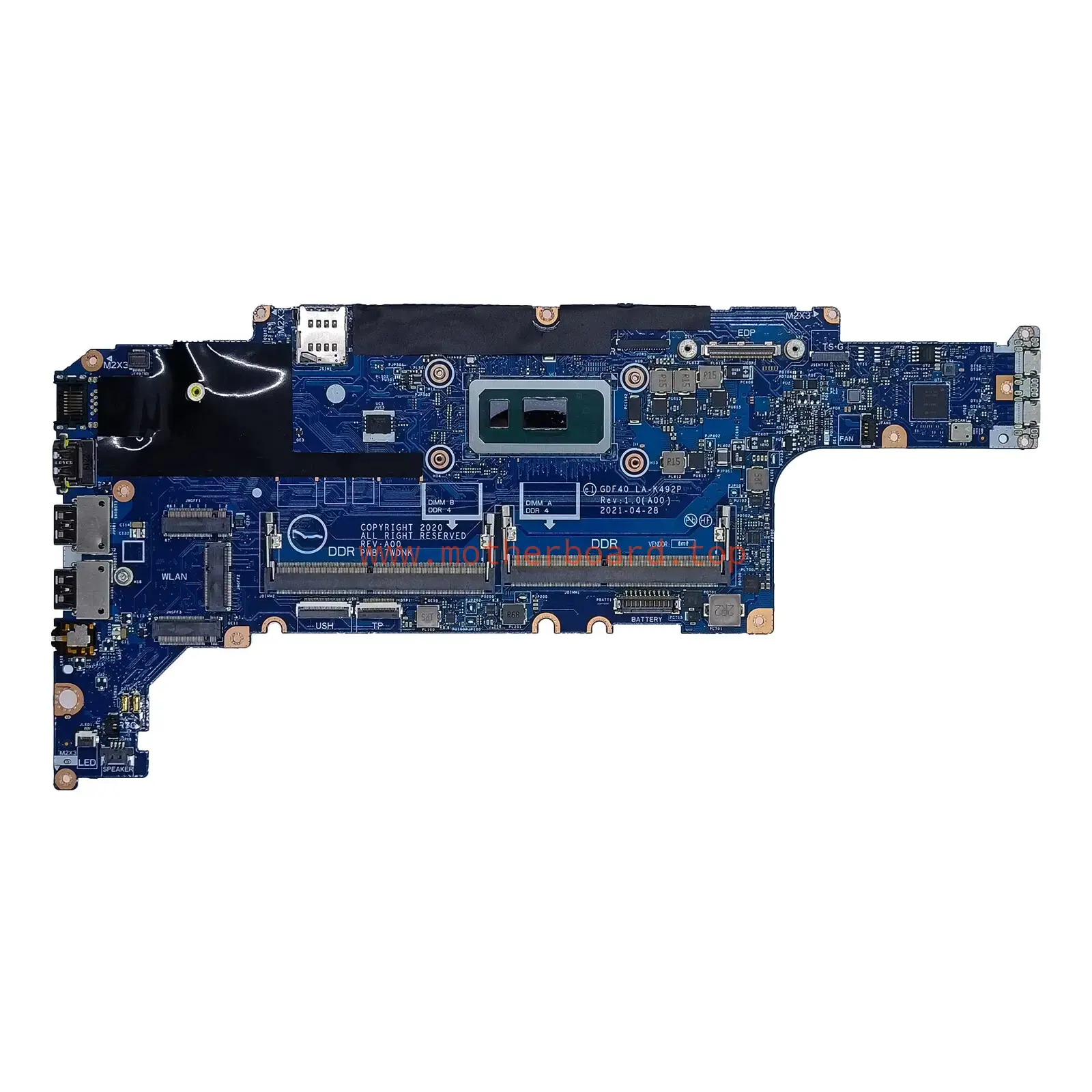 0CCCJ0 For Dell Latitude 14 5420 motherboard GDF40 LA-K492P i5-10310U CCCJ0