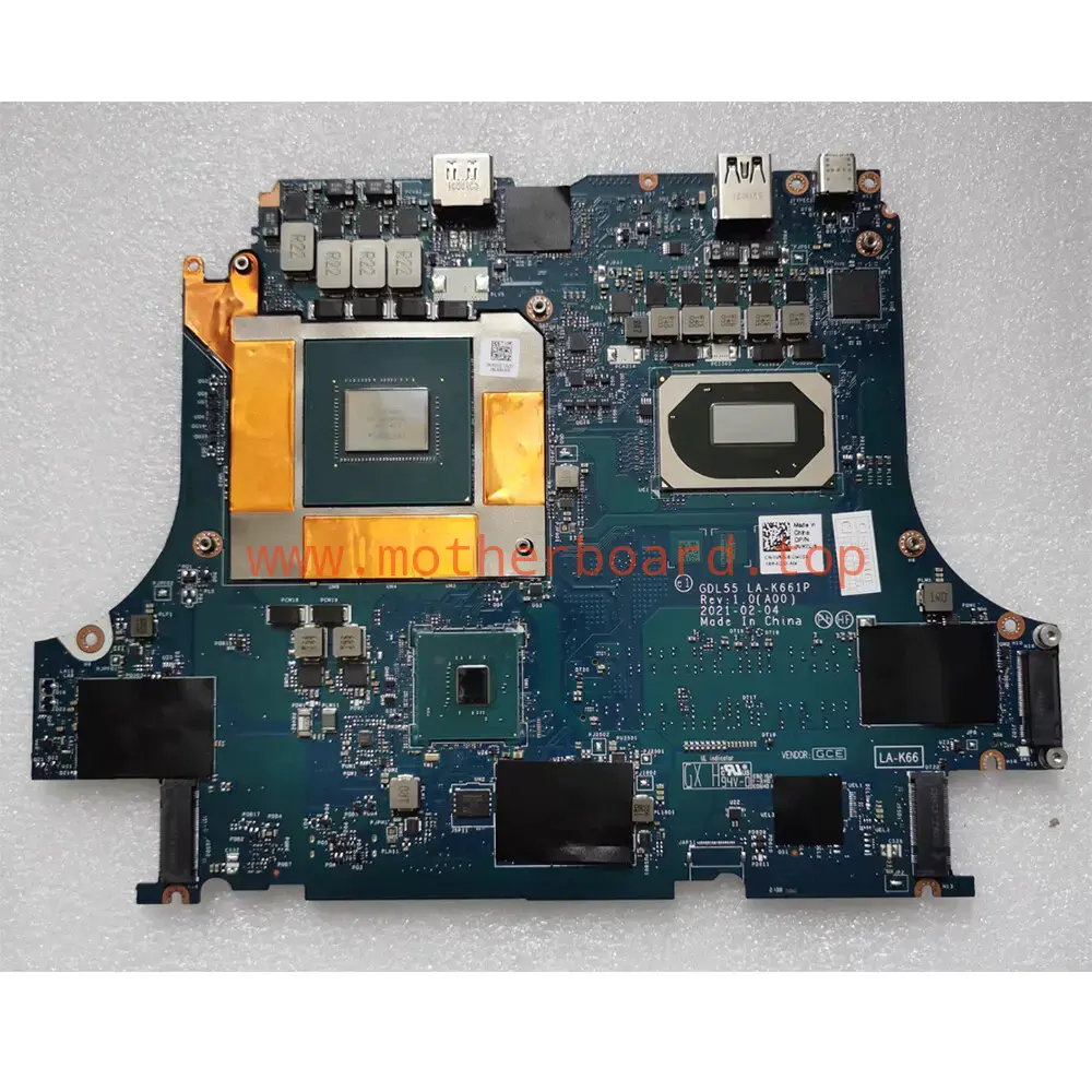 For Dell G15 5510 i7-10870H RTX3060 Motherboard GDL55 LA-K661P 0VKDJ6