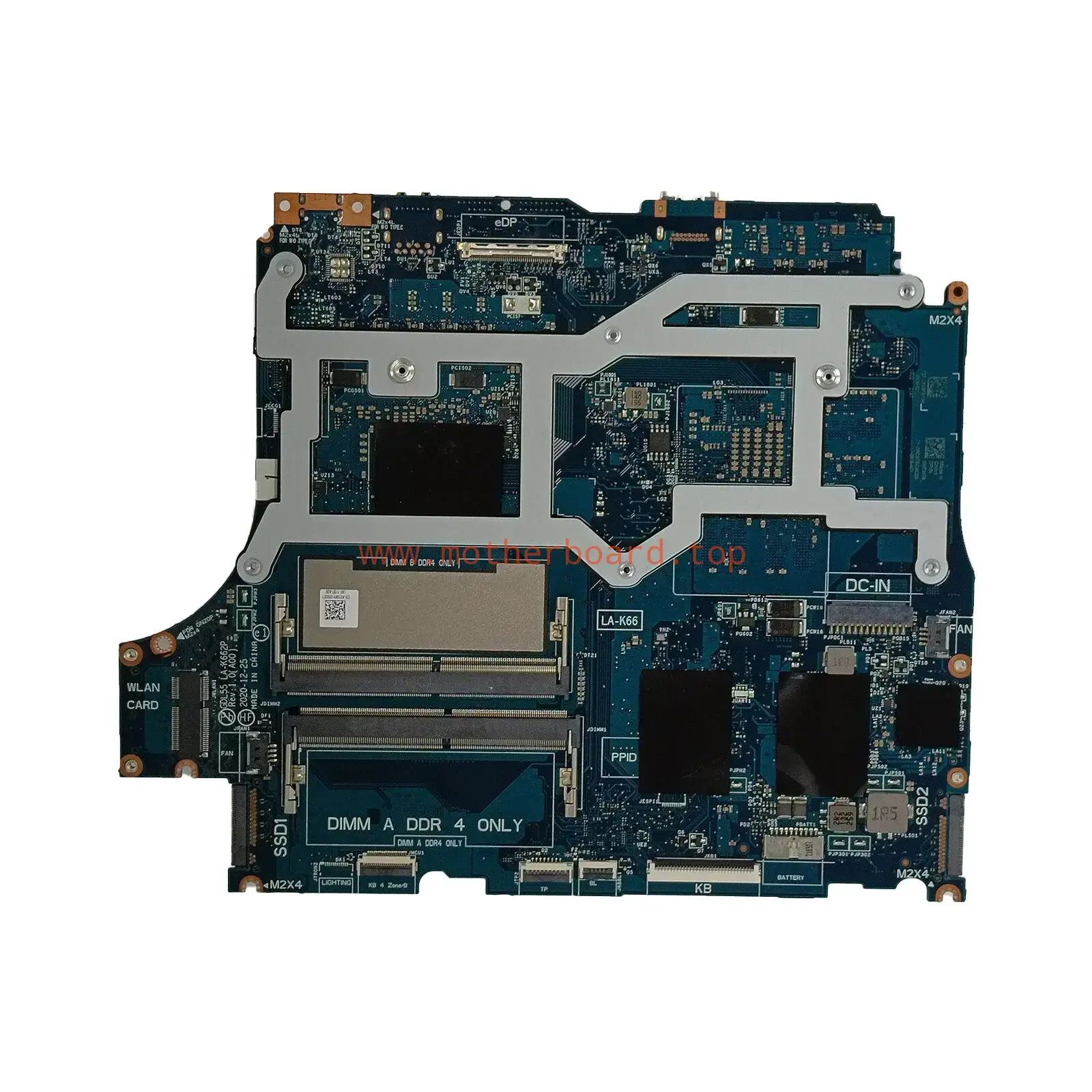 0WCM79 For Dell G15 5510 laptop Motherboard GDL55 LA-K662P i5-10500H GTX1650 4GB