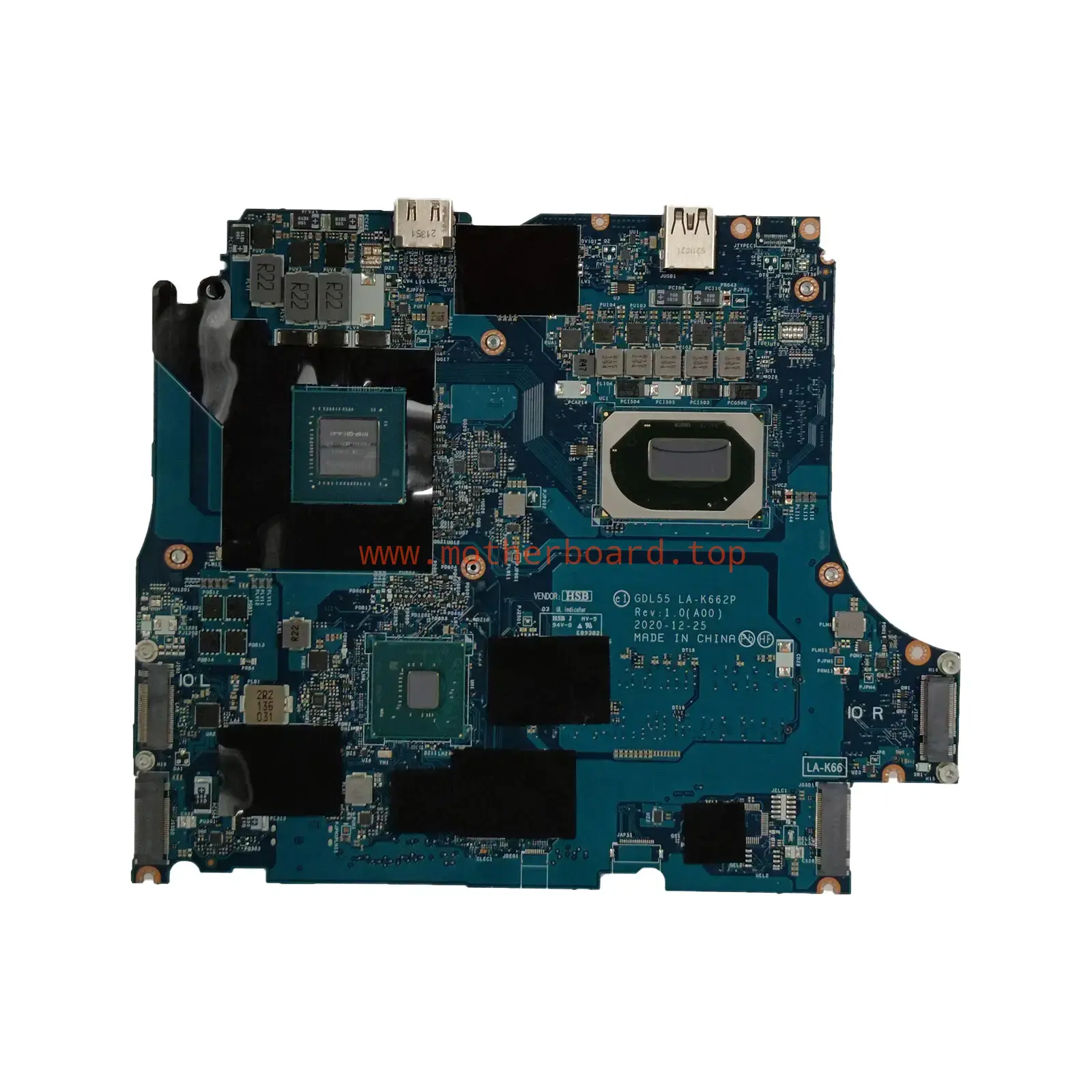 0WCM79 For Dell G15 5510 laptop Motherboard GDL55 LA-K662P i5-10500H GTX1650 4GB 2