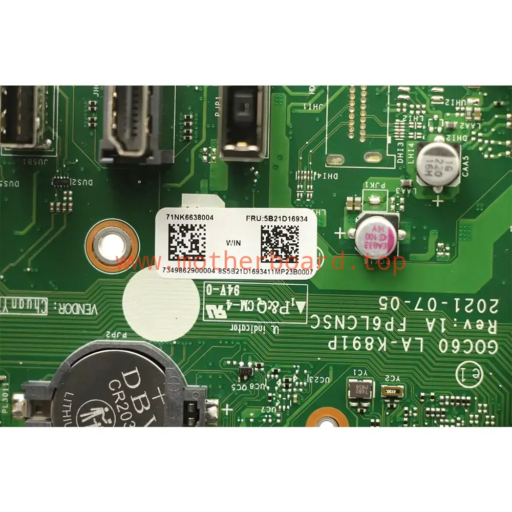 For Lenovo IdeaCentre 3-27ALC6 24ALC6 R5-5625U Motherboard LA-K891P 5B21D16934 4