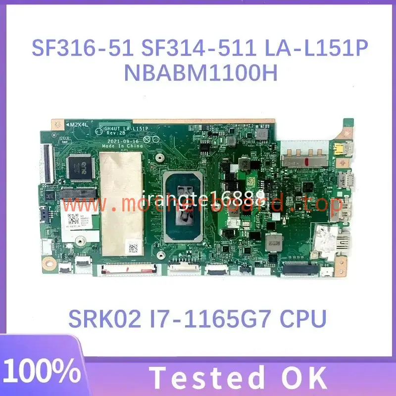 GH4UT LA-L151P For Acer Swift 3 SF314-511 N20C12 Motherboard With i5 i7 CPU