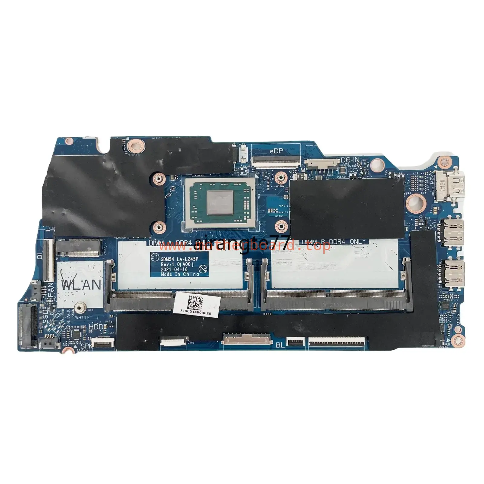 LA-L245P Mainboard for Dell Inspiron 15 3515 Laptop Motherboard CPU R3 R5 R7 UMA