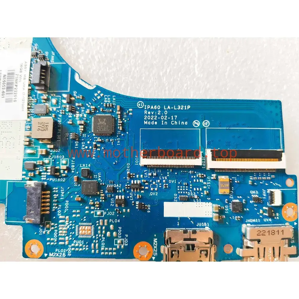 For HP X360 16-F i7-12700H 16G Laptop Motherboard LA-L321P M95422-601 N15053-601 4