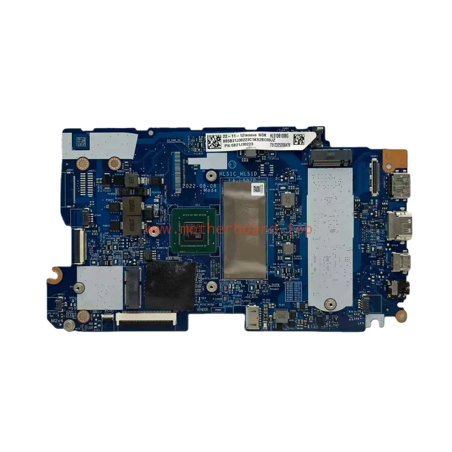 LA-L502P 5B21J30223 For Lenovo IdeaPad 1 15AMN7 Motherboard R5-7520U CPU 8GB-RAM