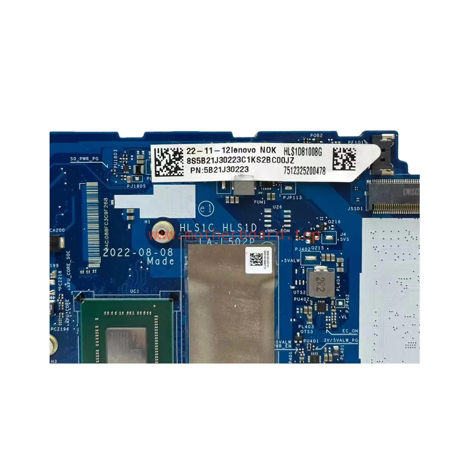 LA-L502P 5B21J30223 For Lenovo IdeaPad 1 15AMN7 Motherboard R5-7520U CPU 8GB-RAM 3