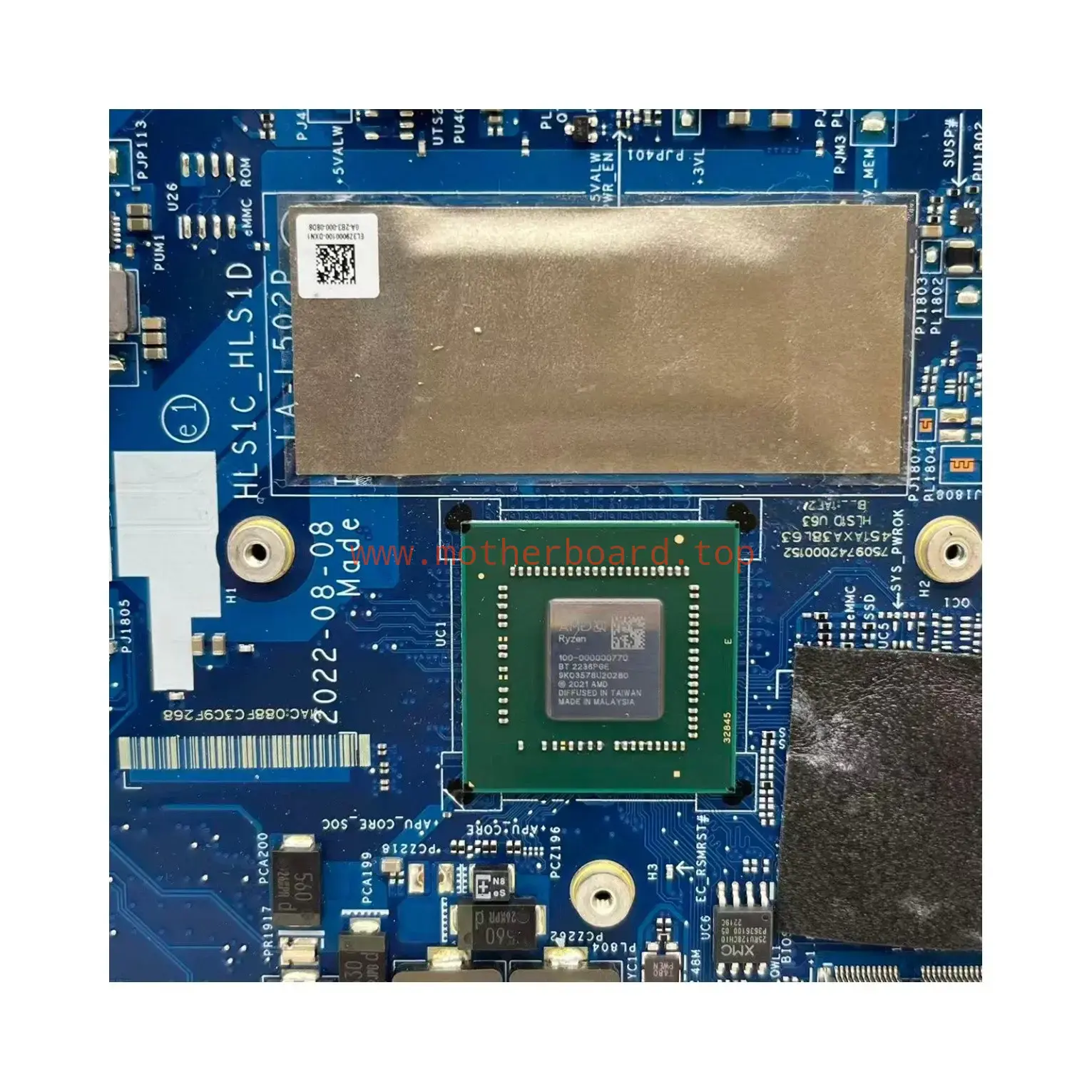 LA-L502P 5B21J30223 For Lenovo IdeaPad 1 15AMN7 Motherboard R5-7520U CPU 8GB-RAM 4
