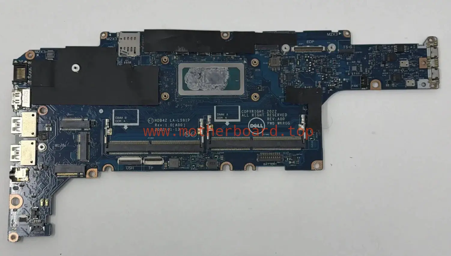 Dell Motherboard For Latitude 5430 i7-1265U, LA-L591P, 04X33N