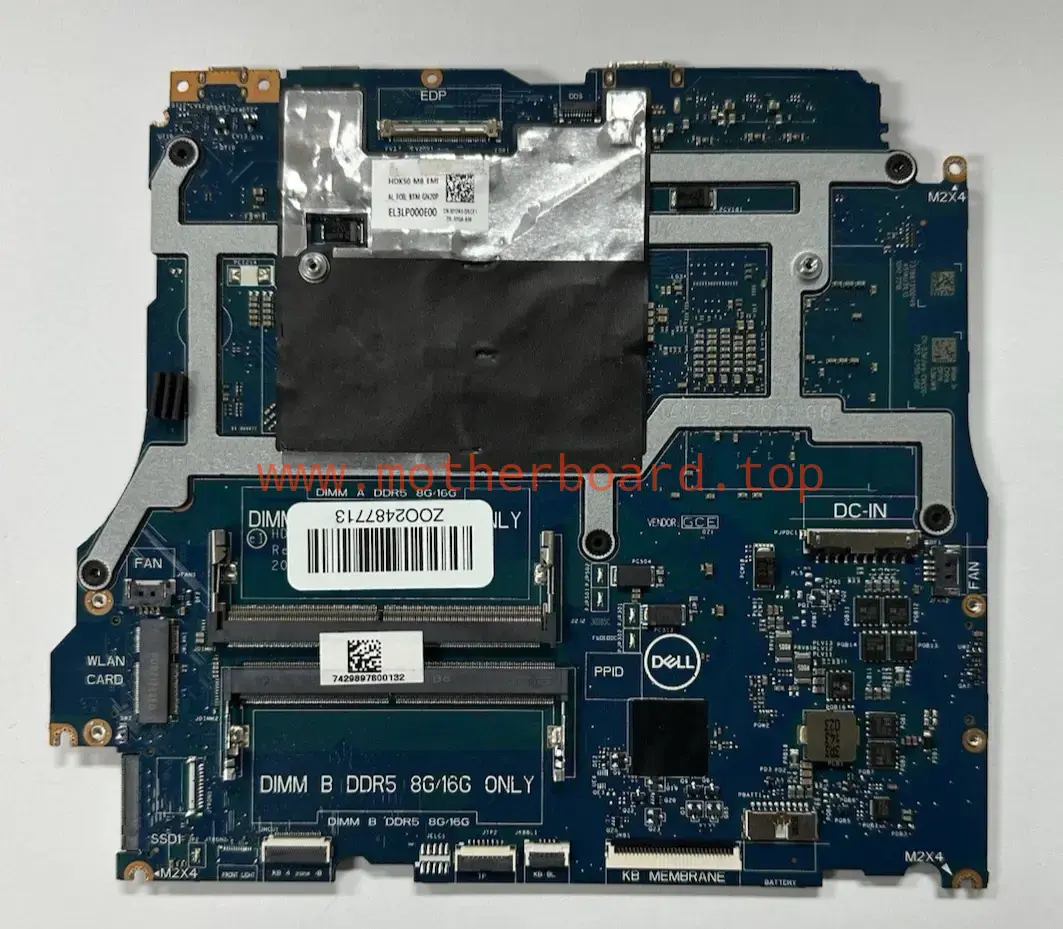 CN-053JTT 053JTT LA-L655P DELL G15 5520 Laptop Motherboard - For Parts/Repair 2