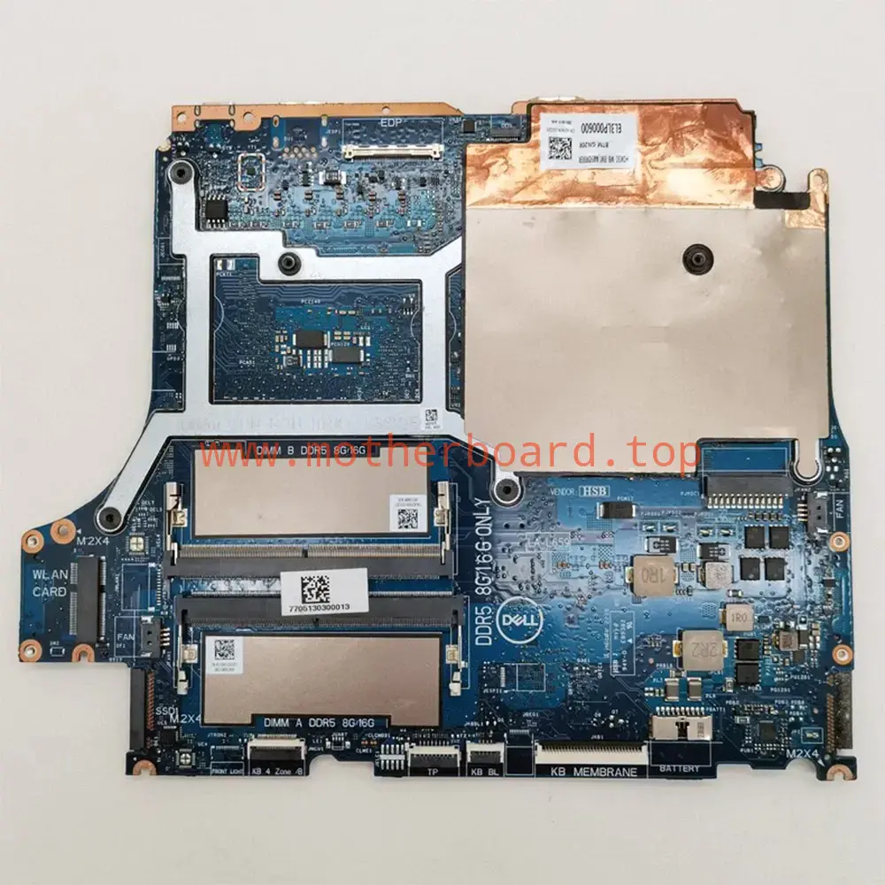 For Dell G16 7620 i9-12900H RTX3070Ti Motherboard LA-L659P 85T23 085T23 2