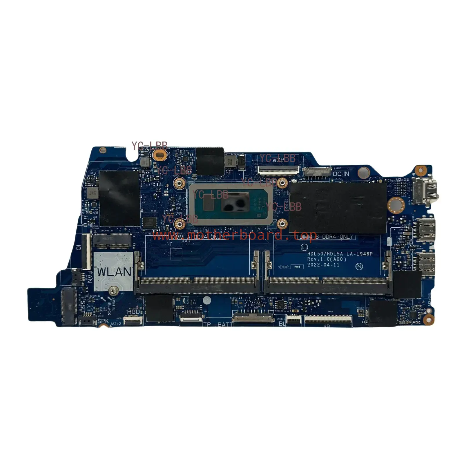 LA-L946P For Dell Inspiron 15 3520 Motherboard With i3 i5 i7 12th Gen CPU UMA 3