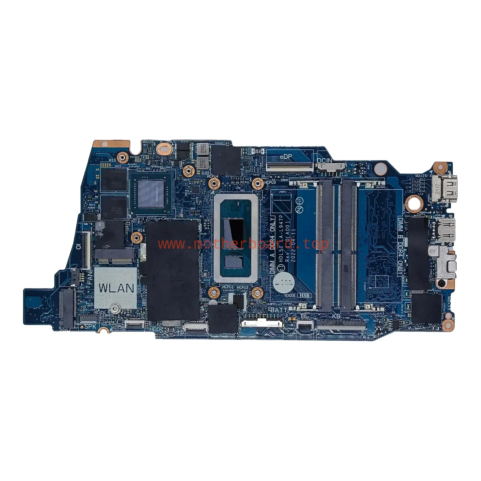 0F1FDY For Dell Inspiron 15 3520 Motherboard LA-L947P SRLFQ i5-1235U MX550 2GB 2