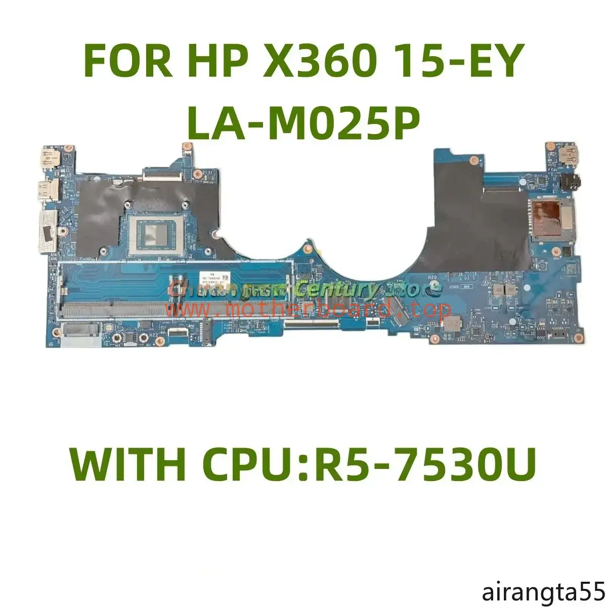 LA-M025P Motherboard Suitable for HP X360 15-EY Laptop with R5-7530 Powerful CPU