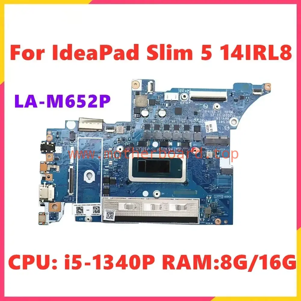 LA-M652P For Lenovo IdeaPad Slim 5 14IRL8 Motherboard CPU i5-1335U RAM 8G 16G