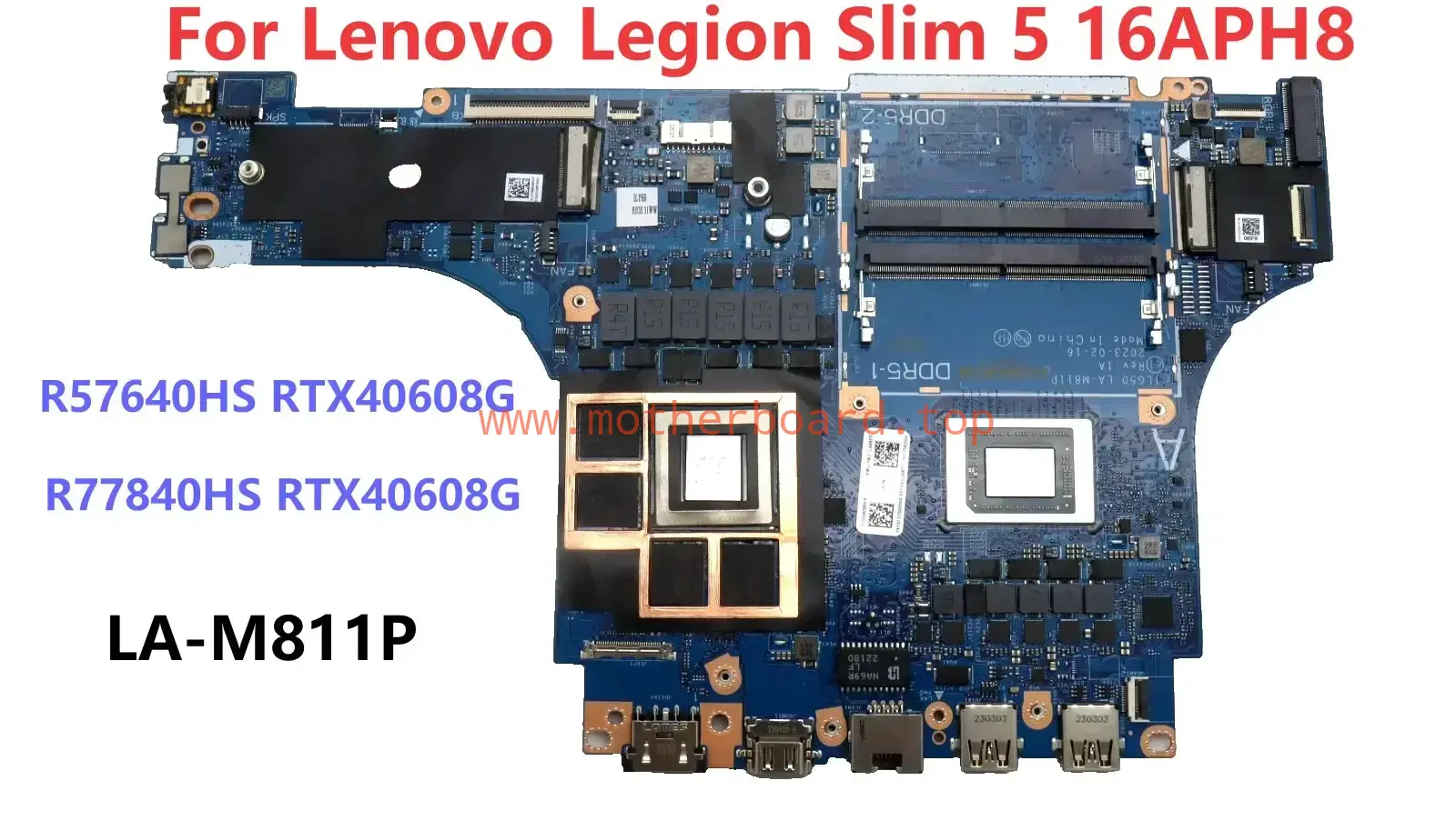 LA-M811P For Lenovo Legion Slim 5 16APH8 R5 R7 RTX40608G Motherboard