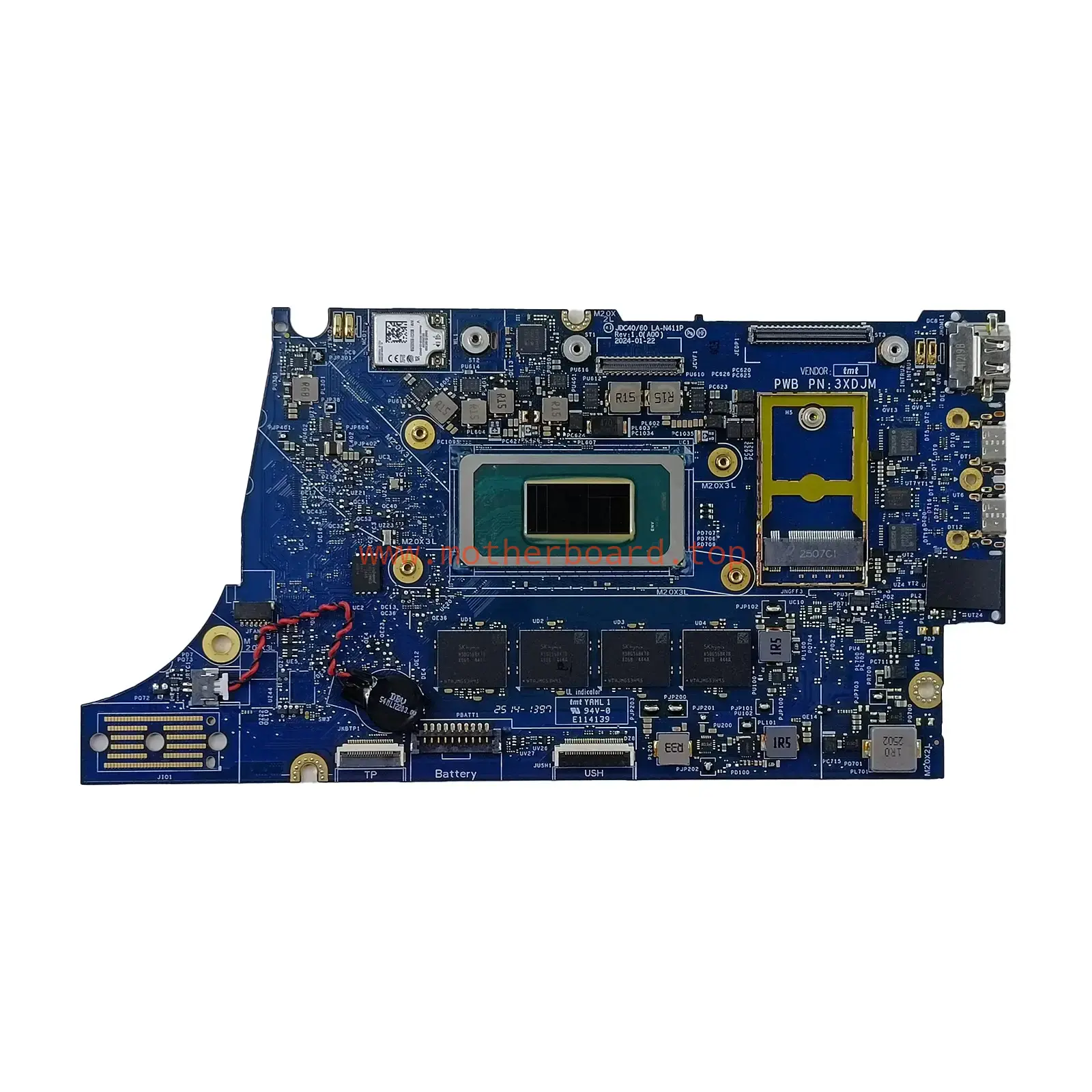 0VKGRX For Dell Latitude 7450 Motherboard IDC40/60 LA-N411P Ultra 5 135U 16GB