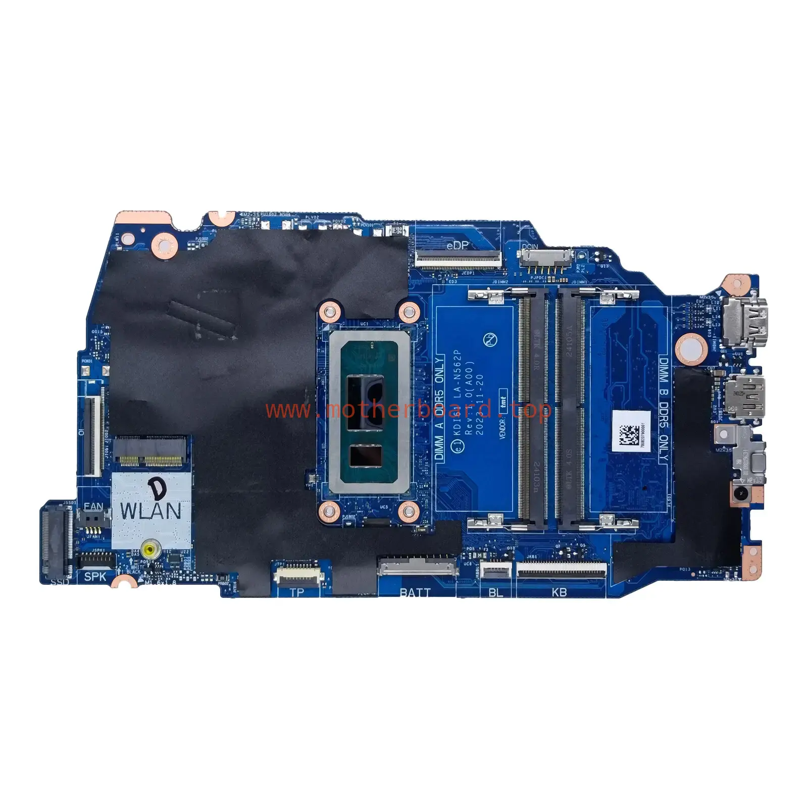080NC5 For Dell Inspiron 16 5640 Motherboard KDI61 LA-N562P Core 5 120U 2