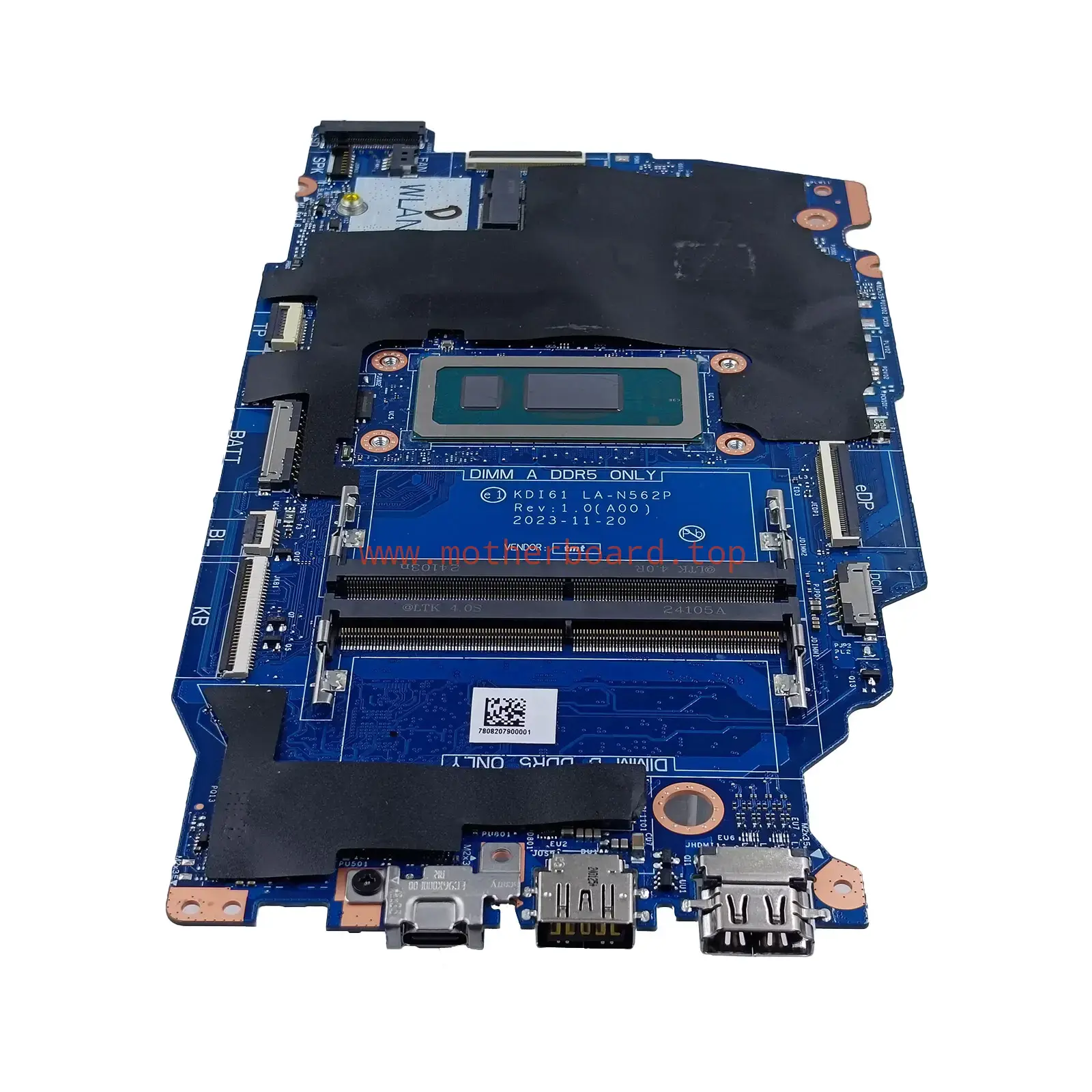 080NC5 For Dell Inspiron 16 5640 Motherboard KDI61 LA-N562P Core 5 120U 4