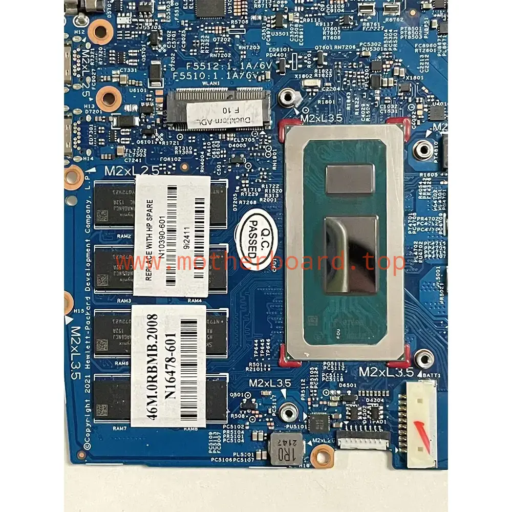 For HP TPN-W154 14-EH i7-1255U Laptop Motherboard 213145-1 N10390-601 N16478-601 3