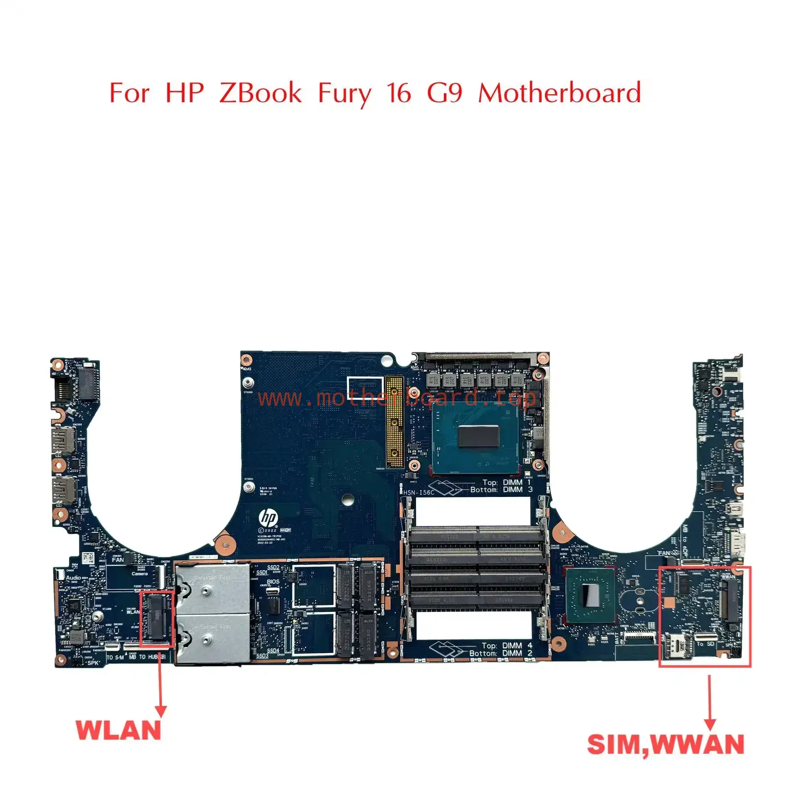 N19202-601 For HP ZBook Fury 16 G9 Motherboard 6050A3344601-MB-A01 DDR5