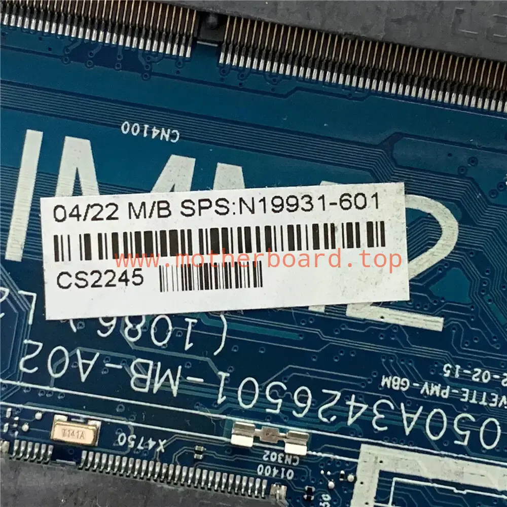 N19931-601 6050A3426501 For HP EliteBook 830 840 G8 Motherboard UMA i7-1165G7 5