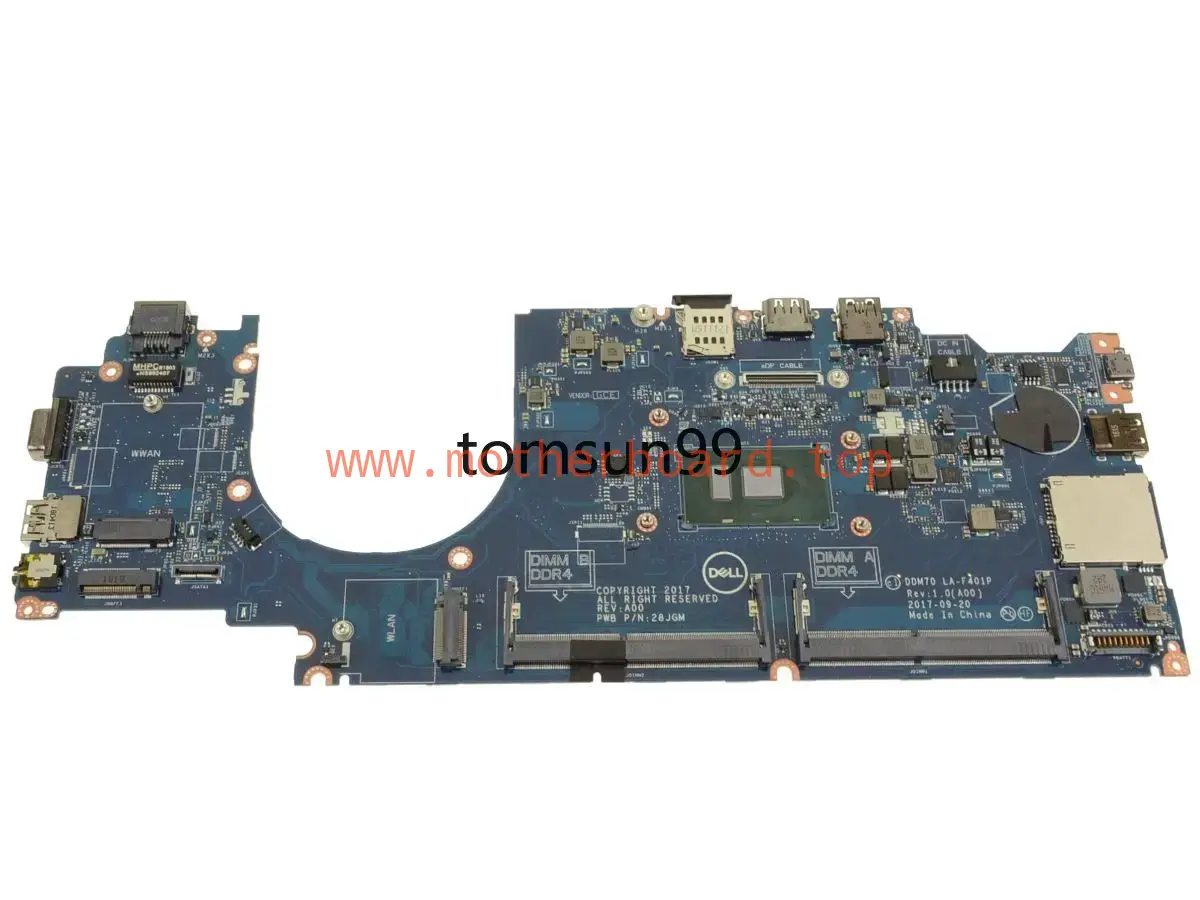 For Dell Latitude 5490 Motherboard LA-F401P NM99Y 0NM99Y W/ i5-7300U CPU 2.6GHz