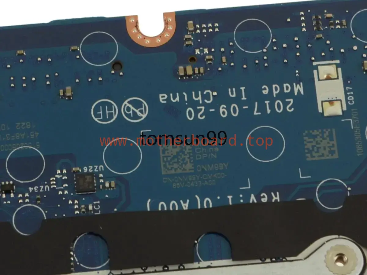 For Dell Latitude 5490 Motherboard LA-F401P NM99Y 0NM99Y W/ i5-7300U CPU 2.6GHz 3