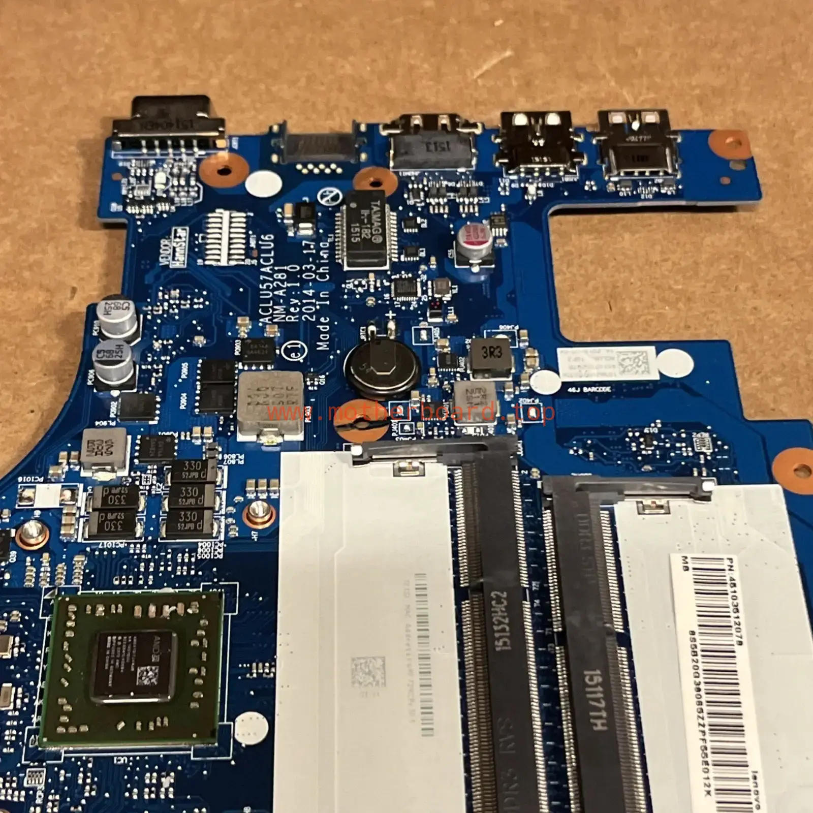 For Lenovo Ideapad G50-45 Laptop Motherboard NM-A281 A8-6410 CPU DDR3 4