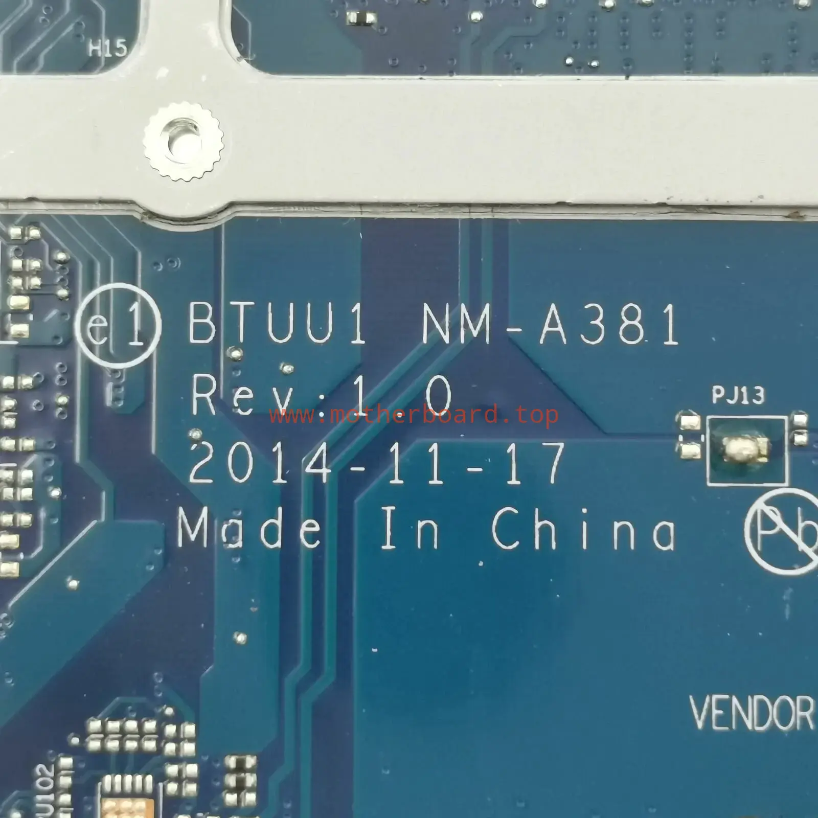 For Lenovo YOGA 3 14 Laptop Motherboard W8P I5-5200 UMA 5B20H35640 NM-A381 DDR3 4