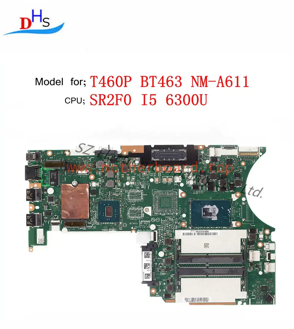 01AV992 For Lenovo Thinkpad T460P Motherboard BT463 NM-A611 i5-6300HQ UMA