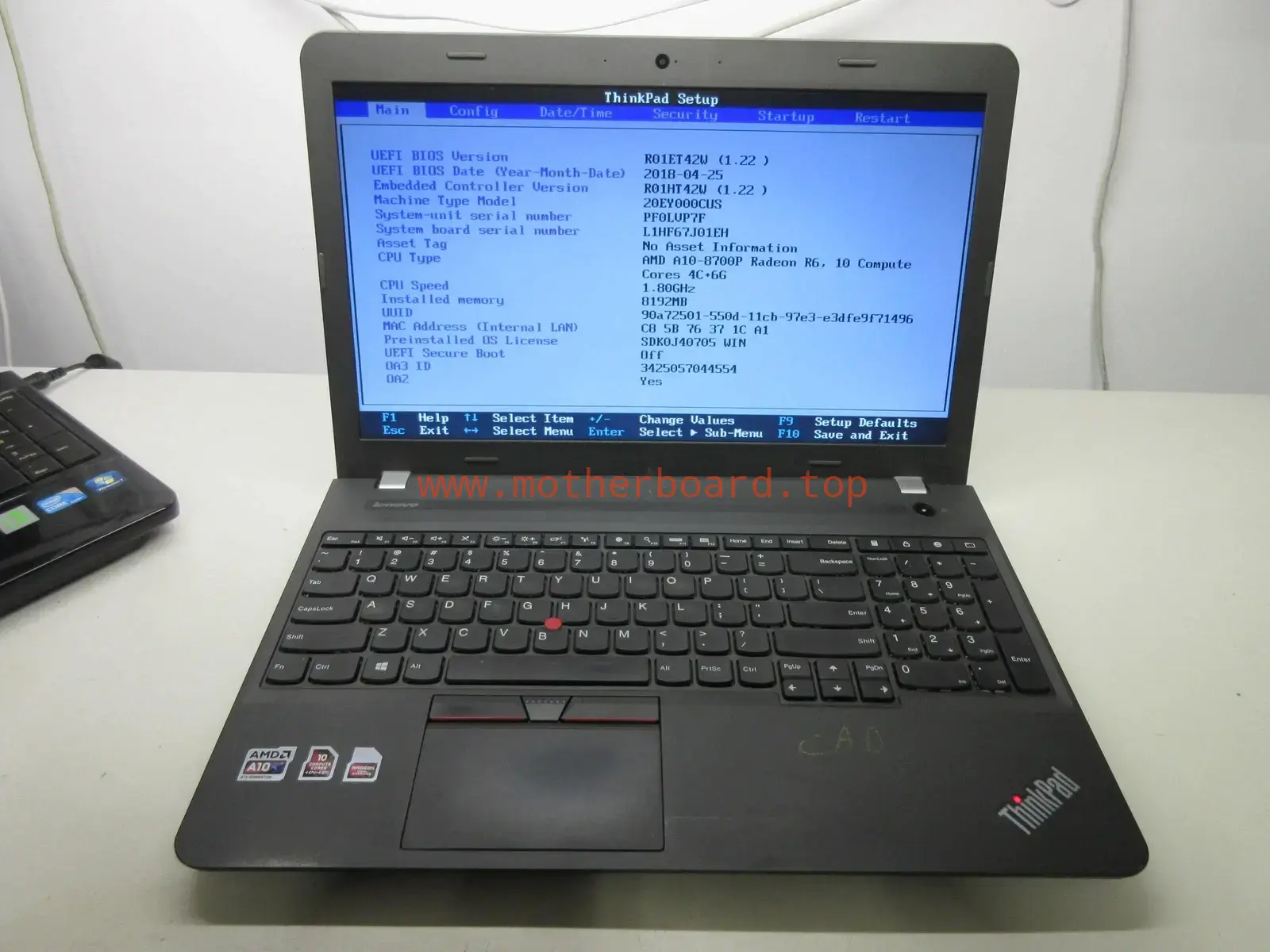 Original LENOVO THINKPAD E565 BE565 NM-A631 REV:1.0 A10-8700P Motherboard 4