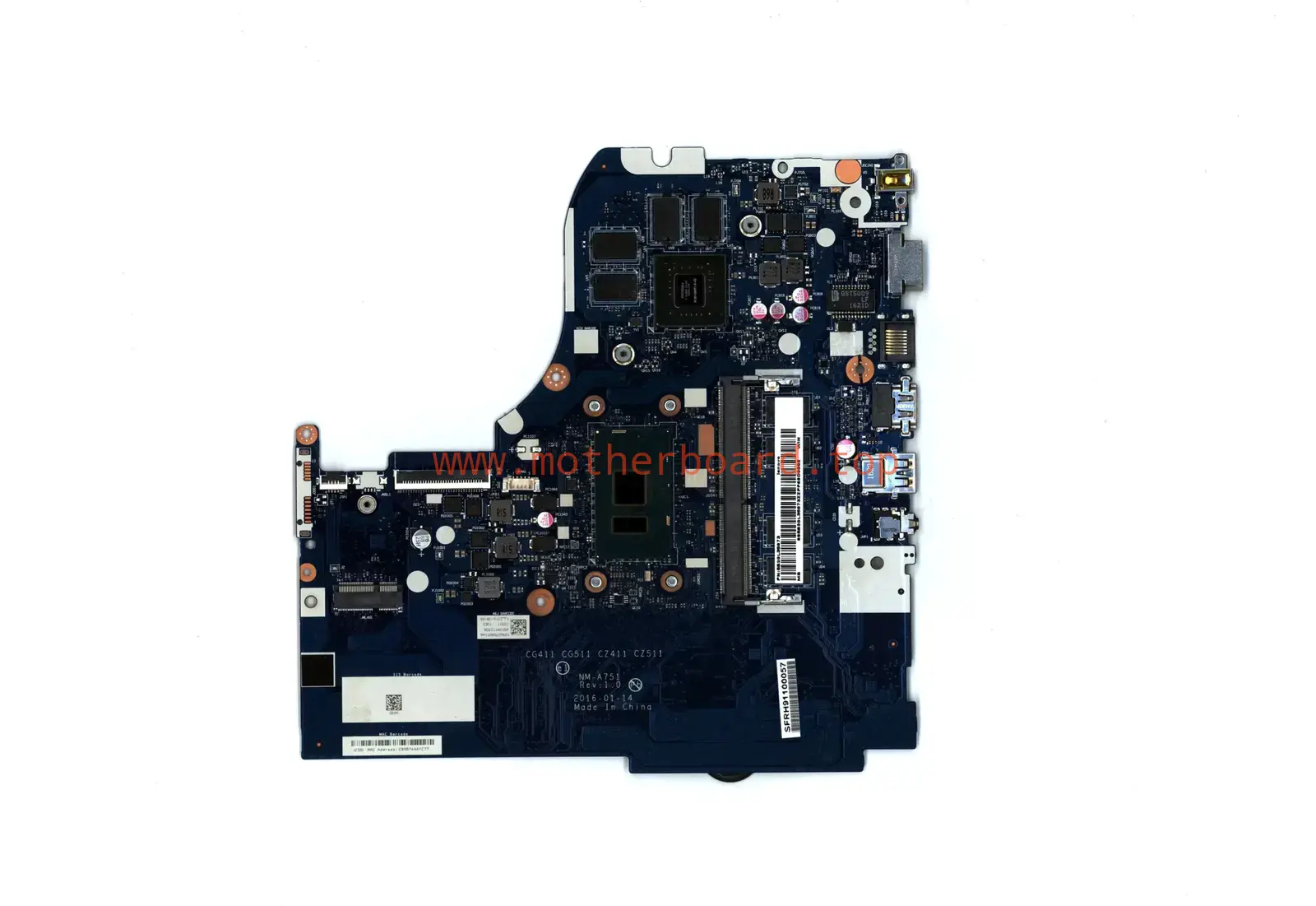 NM-A751 For Lenovo ThinkPad ideapad 310-15ISK motherboard CPU I76500U CG411