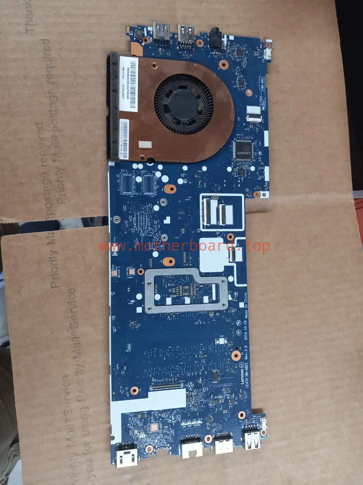 For Lenovo Thinkpad E470 I3-7100U Motherboard NM-A821 good with fan 4