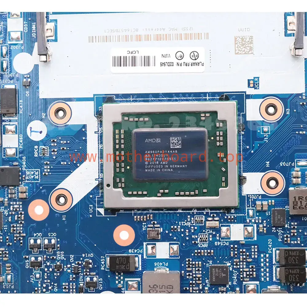 For Lenovo E475 A10-9600P Motherboard CE475 NM-A861 02DL545 4
