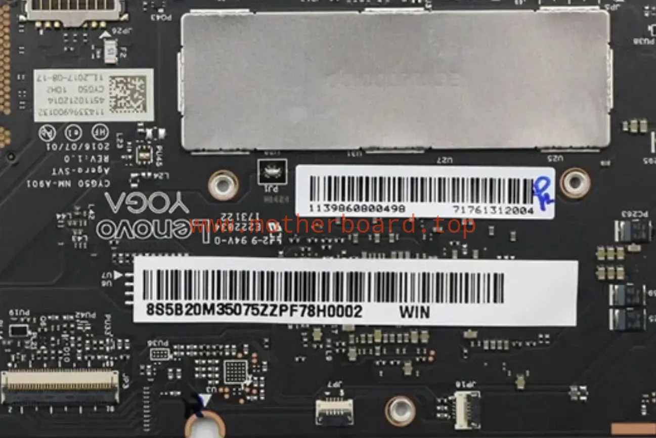5B20M35075 For Lenovo Yoga 910-13IKB i7-7500U 8GB NM-A901 Motherboard Test 3