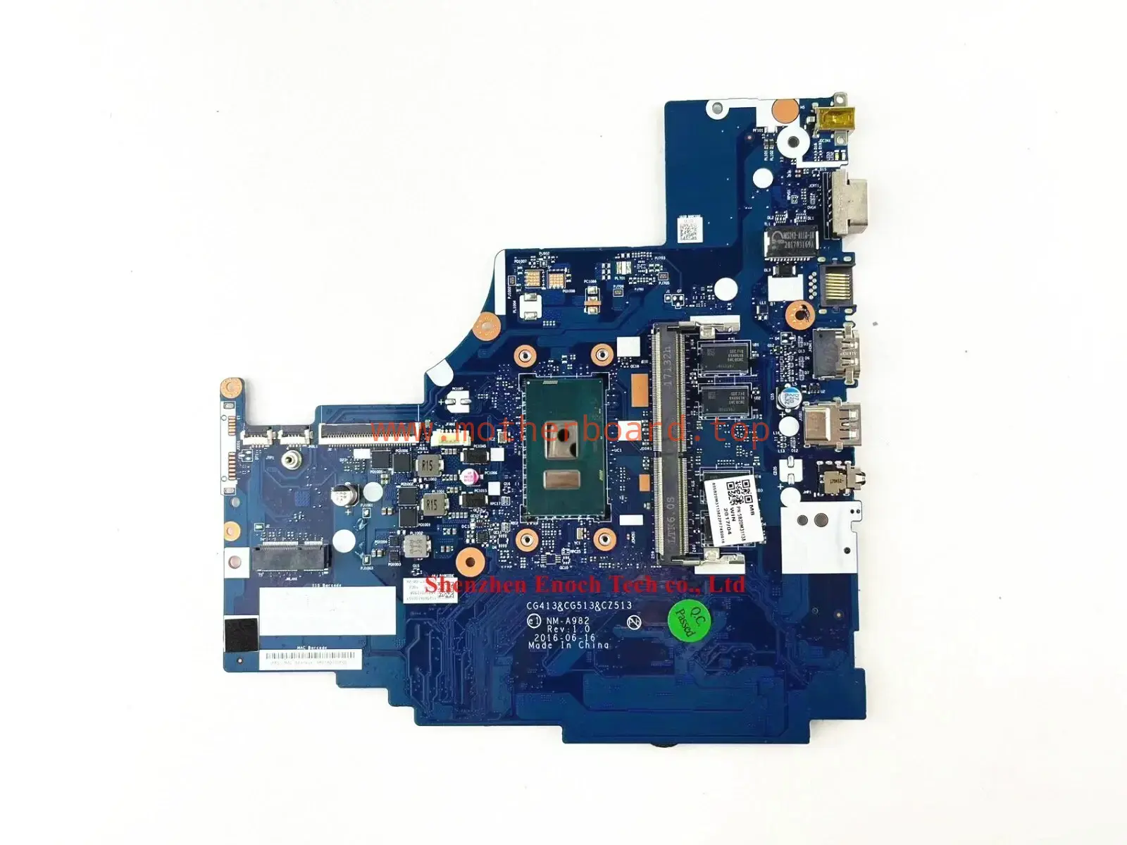 for LENOVO Ideapad 510-15IKB NM-A982 Motherboard 5B20M31138 4GB RAM I7-7500U CPU