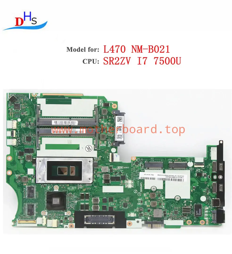 01HY131 02DL552 For Lenovo Thinkpad L470 Laptop Motherboard NM-B021 i7-7500U