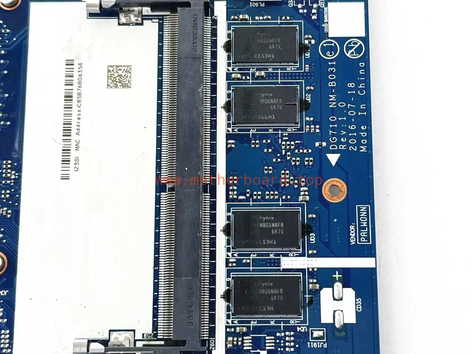 NM-B031 For Lenovo IDEAPAD 110-17IKB Laptop Motherboard 5B20M40825 I5-7200U 4GB 4